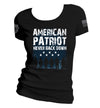 Women's Fitted T-Shirt - American Patriot