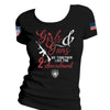 Women's Fitted T-Shirt - Girls & Guns