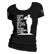 Women's Fitted T-Shirt - Never Back Down
